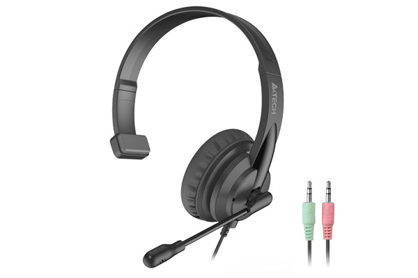 A4 Tech HS-11 Mono Black 2 X 3.5mm Plug Headset