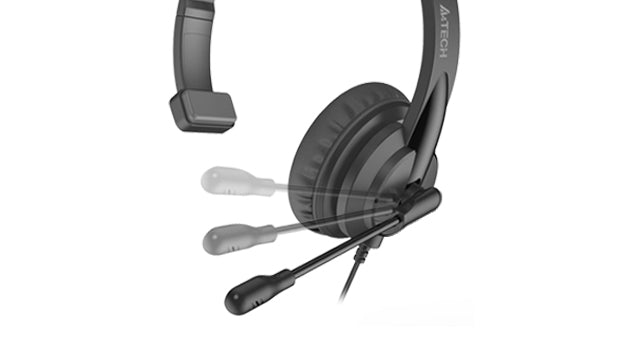 A4 Tech HS-11 Mono Black 2 X 3.5mm Plug Headset