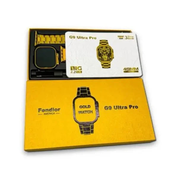 New G9 Ultra Pro Gold Color Edition Series 9 Smart Watch With Qdfit Pro App