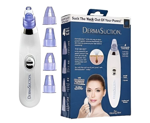 Derma Suction Blackhead Remover Vacuum Suck The Yuck Out Of Your Pores (cell Operated )