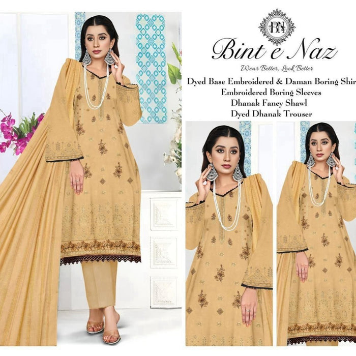 100% Original Bint - e - Naz Dhanak Collection 2024 - PICKITBAY