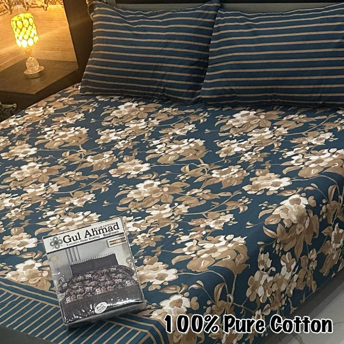 100% Pure Cotton Bedsheet - PICKITBAY