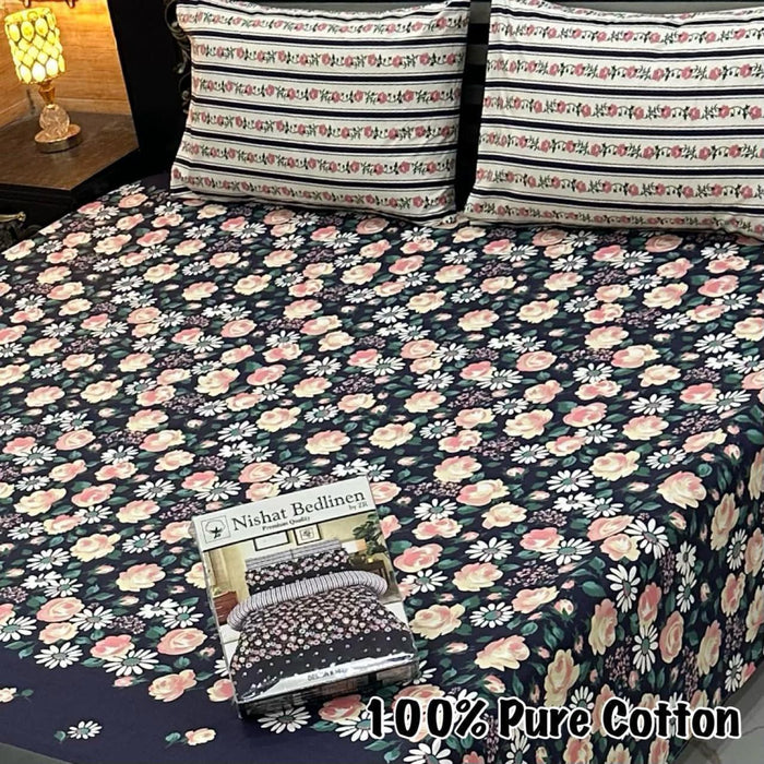 100% Pure Cotton Bedsheet - PICKITBAY