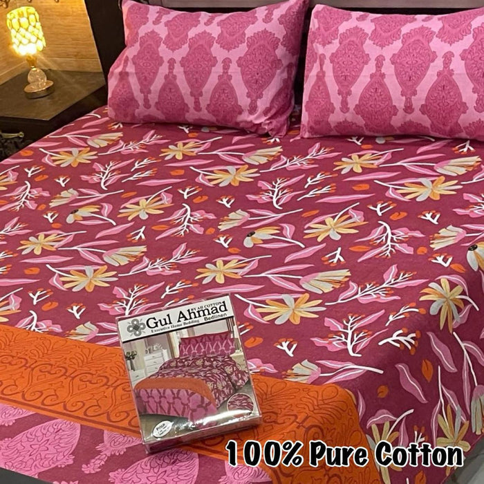 100% Pure Cotton Bedsheet - PICKITBAY