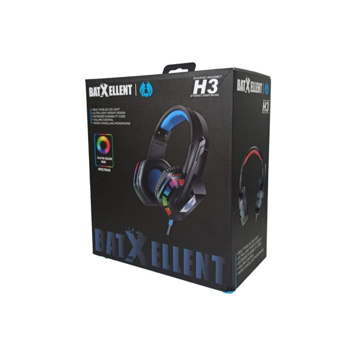 Bat X Ellent H3 RGB Microphone PC Gaming Headset