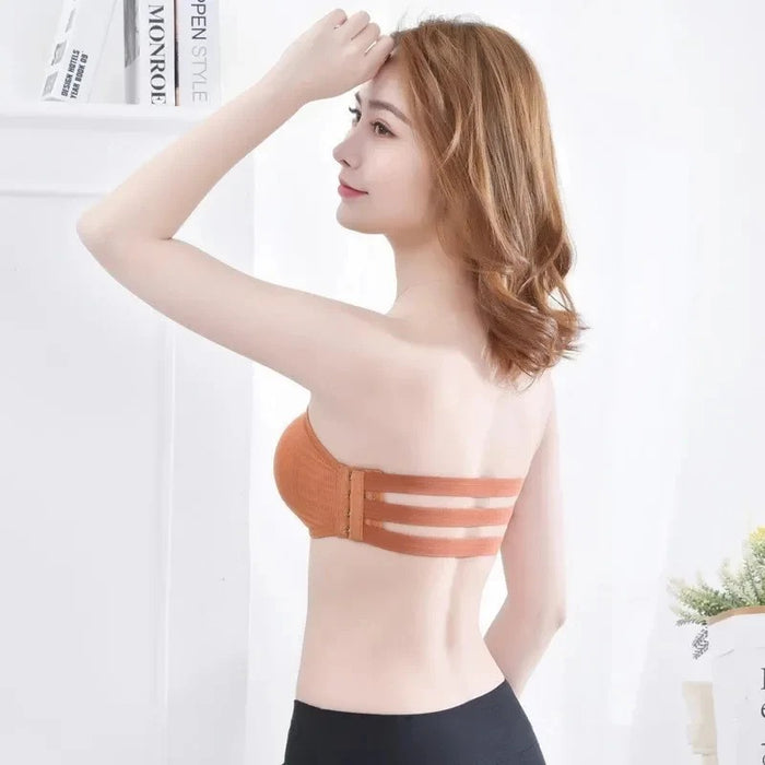 Ladies Soft And Comfortable High-Quality Padded Push-Up Strapless Tube Bralette