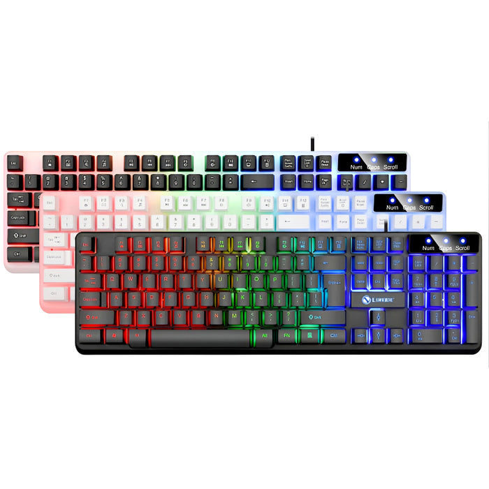 TX35 Limeide RGB Suspension Backlit Lightweight Luminous Wired Gaming Keyboard