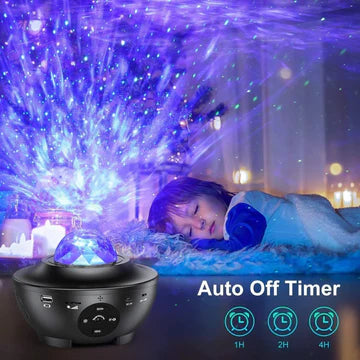 Projector Night Lamp With Music Bluetooth Speaker