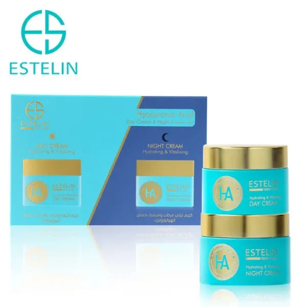 Estelin Hyaluronic Acid Hydrating & Vitalizing Day Cream And Night Cream Set