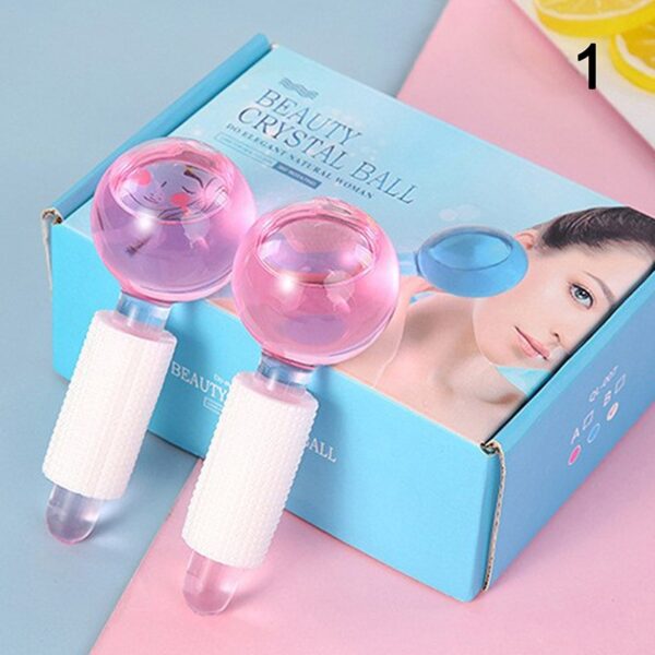 2 Pcs Beauty Crystal Facial Ball (random Color)