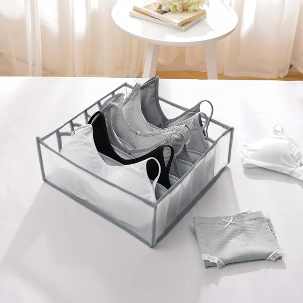 Under Garments Organizer Set – 3 Pcs ,(grey)