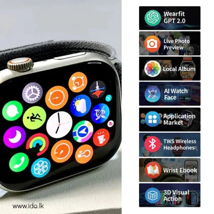 HK9 Pro MAX Plus Smartwatch - 2.02-Inch AMOLED Display