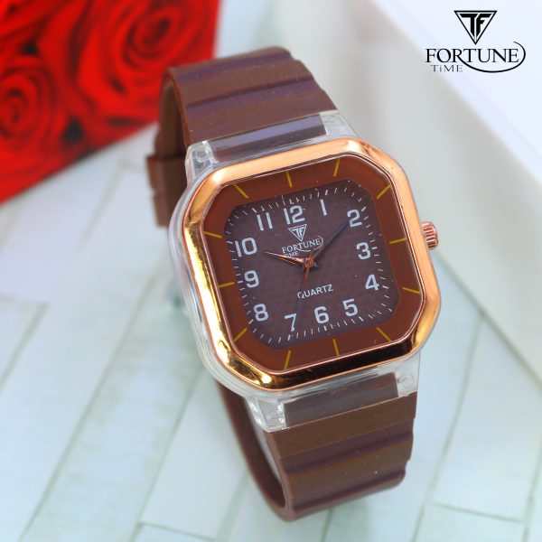 ( Without Box ) Time Worth Addidas Strap Square Wristwatches For Boys