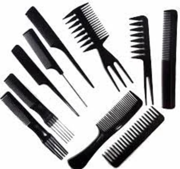 (10 Pcs) Multipurpose Salon Hair Styling Hairdressing Hairdresser Barber Combs Professional Comb Kit