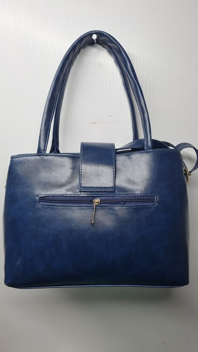 Mexican Elegance: Double Zip Handbag with Flap Lock