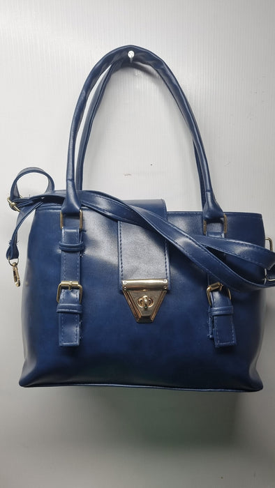 Mexican Elegance: Double Zip Handbag with Flap Lock