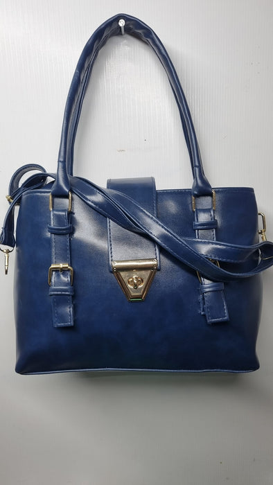 Mexican Elegance: Double Zip Handbag with Flap Lock