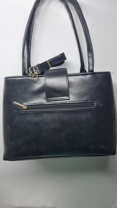 Mexican Elegance: Double Zip Handbag with Flap Lock