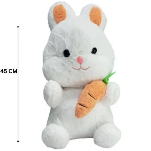 Adorable Plush Bunny & Carrot Pillow | Fluffy & Soft Stuffed Animal Plush Toy For Kids – 45 Cm