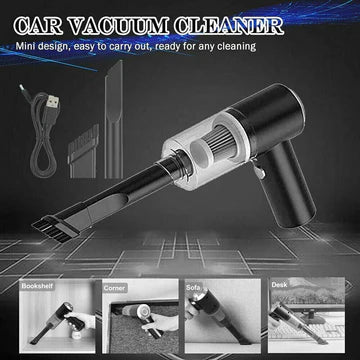 3 In 1 Portable Mini Vacuum Cleaner Duster Blower Air Pump Wireless Handheld Clean Microscopic Dust Like Car, Home,computer, Laptop, Flower, Mirror Vehicle Interior Cleaner