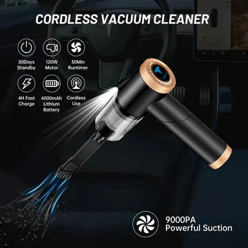 3 In 1 Portable Mini Vacuum Cleaner Duster Blower Air Pump Wireless Handheld Clean Microscopic Dust Like Car, Home,computer, Laptop, Flower, Mirror Vehicle Interior Cleaner