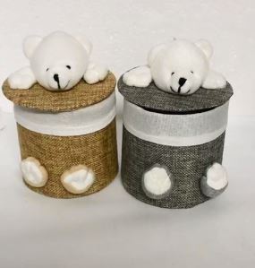 Cute Bear Basket (random Color)