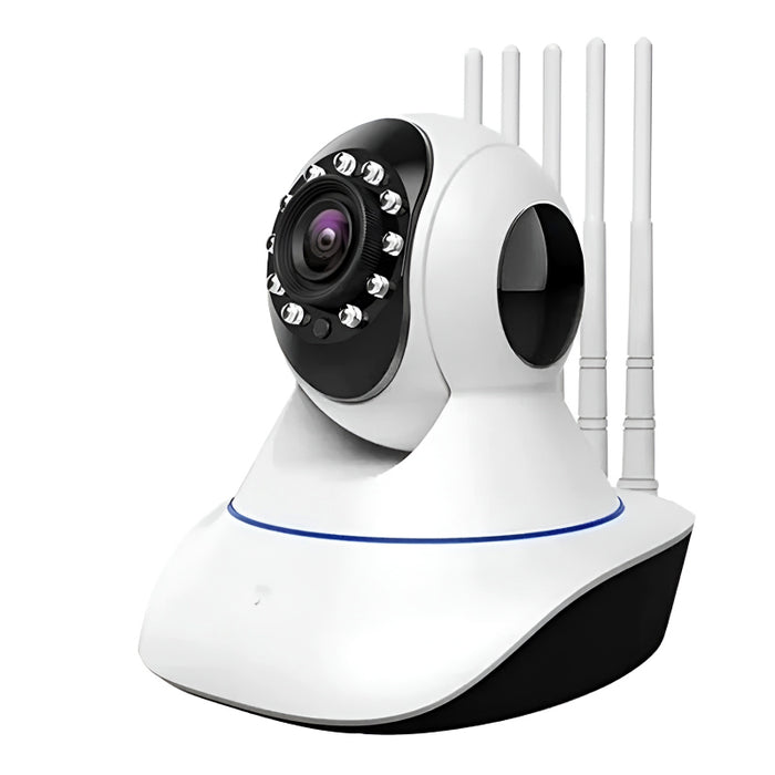 Intelligent 1080P HD WiFi 5 Antenna IP Camera with Night Vision, Smart Auto-Tracking, and Remote Access Baby Monitoring