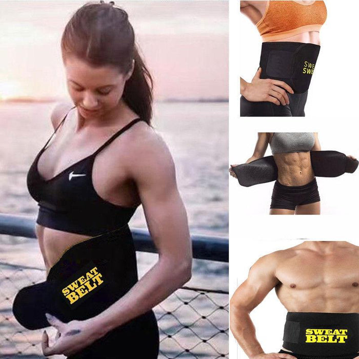 Unisex Sweat Belt Waist Trimmer Shapers Waist Trainer Corset Shapewear Walking Jogging Control Body