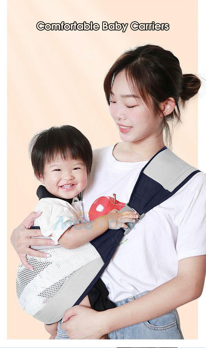 Baby Carrier, Ergonomic Baby Strap One Shoulder Labor-saving Polyester Baby Half Wrapped Sling (random Color)