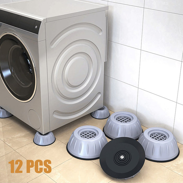 3-Pack Of 4Pcs Anti Vibration Washing Machine Universal Fixed Non-Slip Rubber Feet Pads