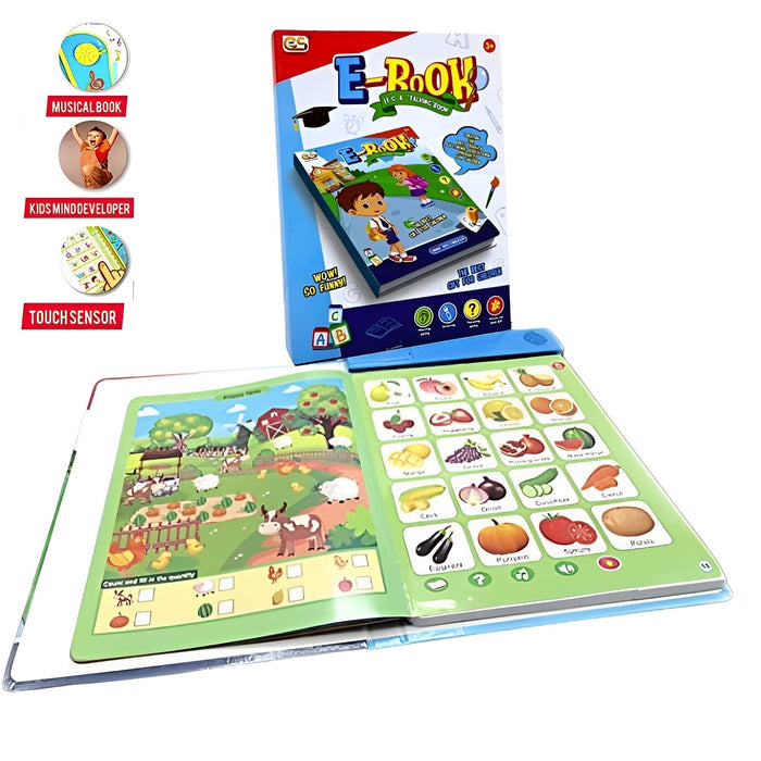 Educational Voice Smart English Learning E-Book For Kids