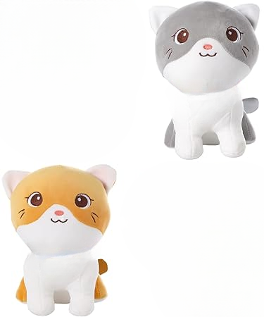 Cute Soft Cat Sitting Stuff Toy / Plush Toy | Cat Stuffed Animals – 25 Cm (random Color)