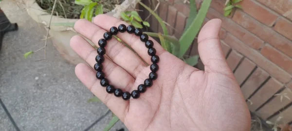 (pack Of 12 )black Bead Bracelet For Men & Women