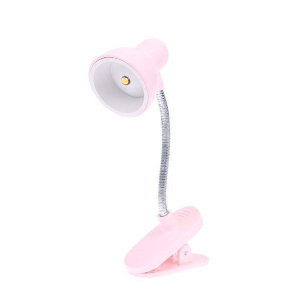 1pc Mini Led Clamp Reading Lamp Night Lights (random Color)