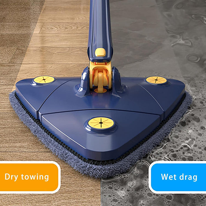 Adjustable 360 Degree Rotatable Butterfly Triangle Cleaning Mop