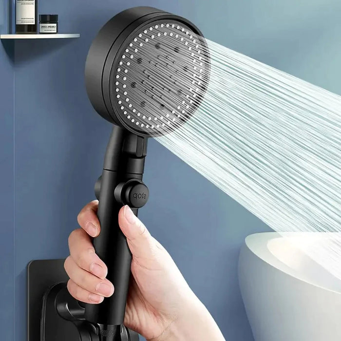 4-In-1 Multi-Functional High-Pressure Shower Head Featuring Adjustable Water Flow And Pressure