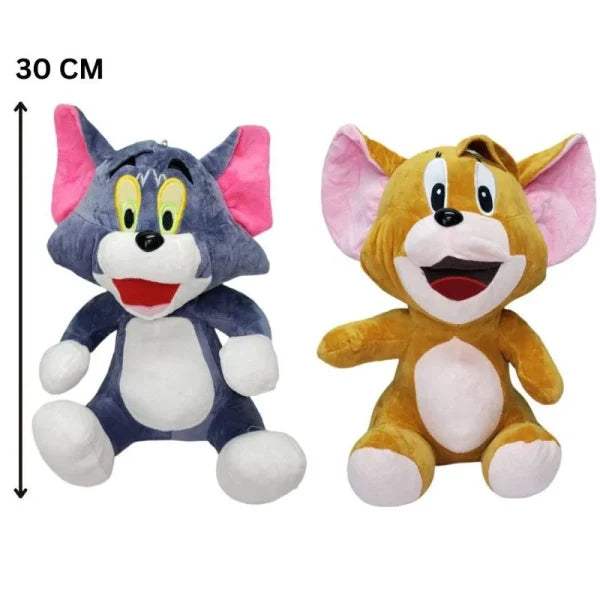 The Naughty Tom & The Clever Jerry Soft Stuffed Cat Mouse Plush Toy For Kids Boys & Girls – 30 / 50 Cm