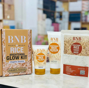 Bnb Whitening Rice Extract Bright & Glow Kit