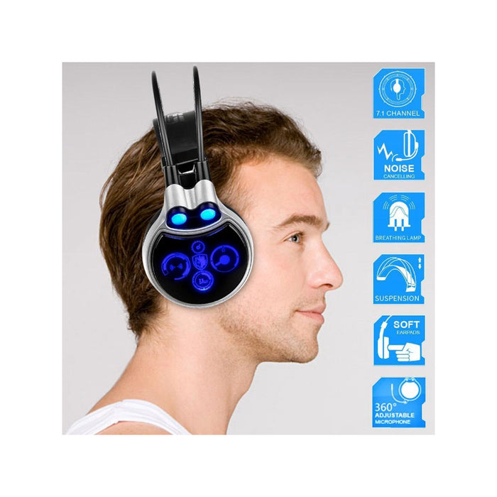 SADES R8 USB Stereo Gaming Headset With Virtual 7.1 Surround Sound And High-Sensitivity Microphone