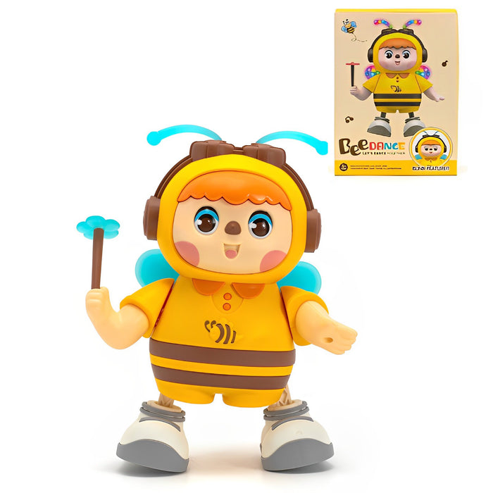 Cute Musical Educational Dancing Bee Toy For Kids With Music And Light Effects