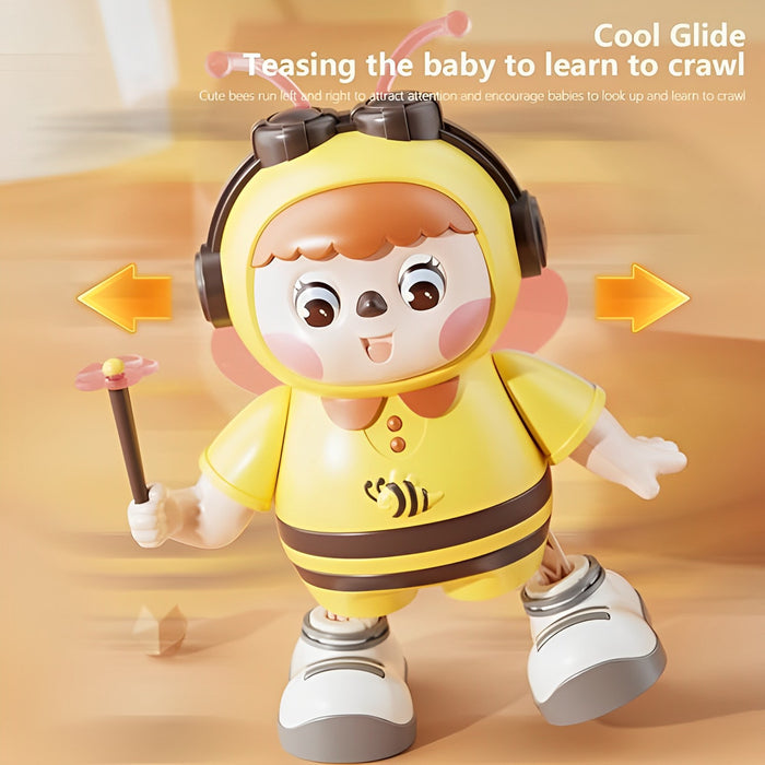 Cute Musical Educational Dancing Bee Toy For Kids With Music And Light Effects