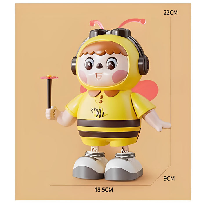 Cute Musical Educational Dancing Bee Toy For Kids With Music And Light Effects