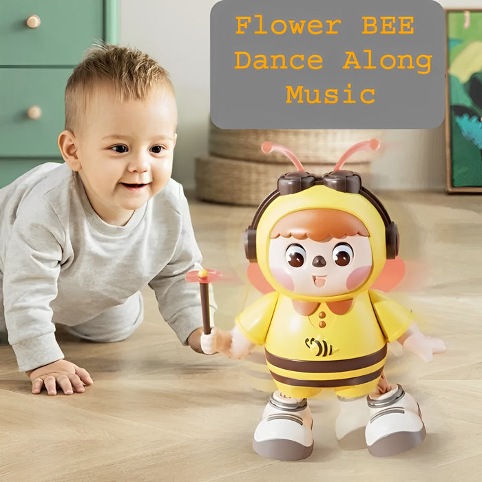 Cute Musical Educational Dancing Bee Toy For Kids With Music And Light Effects