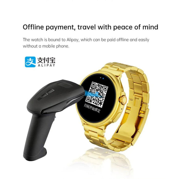 G10 Gold Smartwatch – AMOLED Display, Bluetooth Calling, Fitness Tracker, IP67 Waterproof, Compatible with Android & iOS