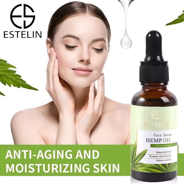 Estelin Hemp Oil Face Serum – Facial Serum Reduce Fine Lines – 30ml