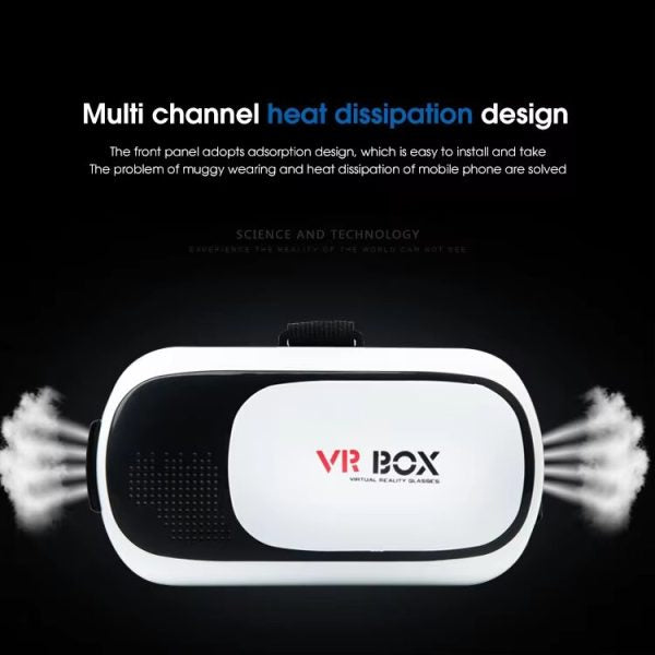 Vr Box – 3d Virtual Reality Box With Remote | Adjustable Head Strap 3d Vr Headset For Phone