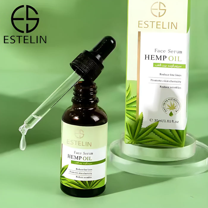 Estelin Hemp Oil Face Serum – Facial Serum Reduce Fine Lines – 30ml