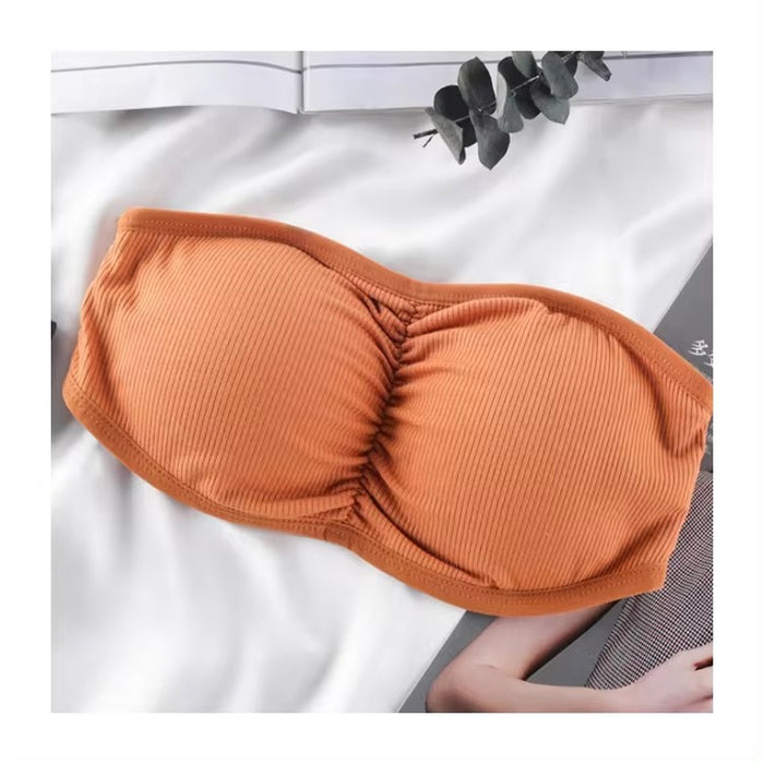 Ladies Soft And Comfortable High-Quality Padded Push-Up Strapless Tube Bralette