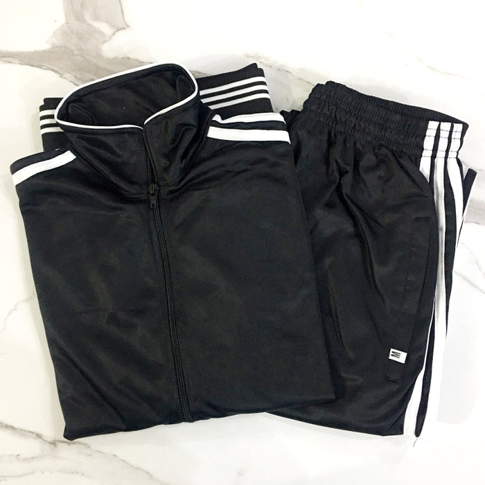 Men’s Trendy Three-Stripes Best Quality Full-Sleeve Tracksuit