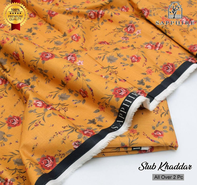 Sapphire & Nishat- Khadder Printed shirt / Trouser